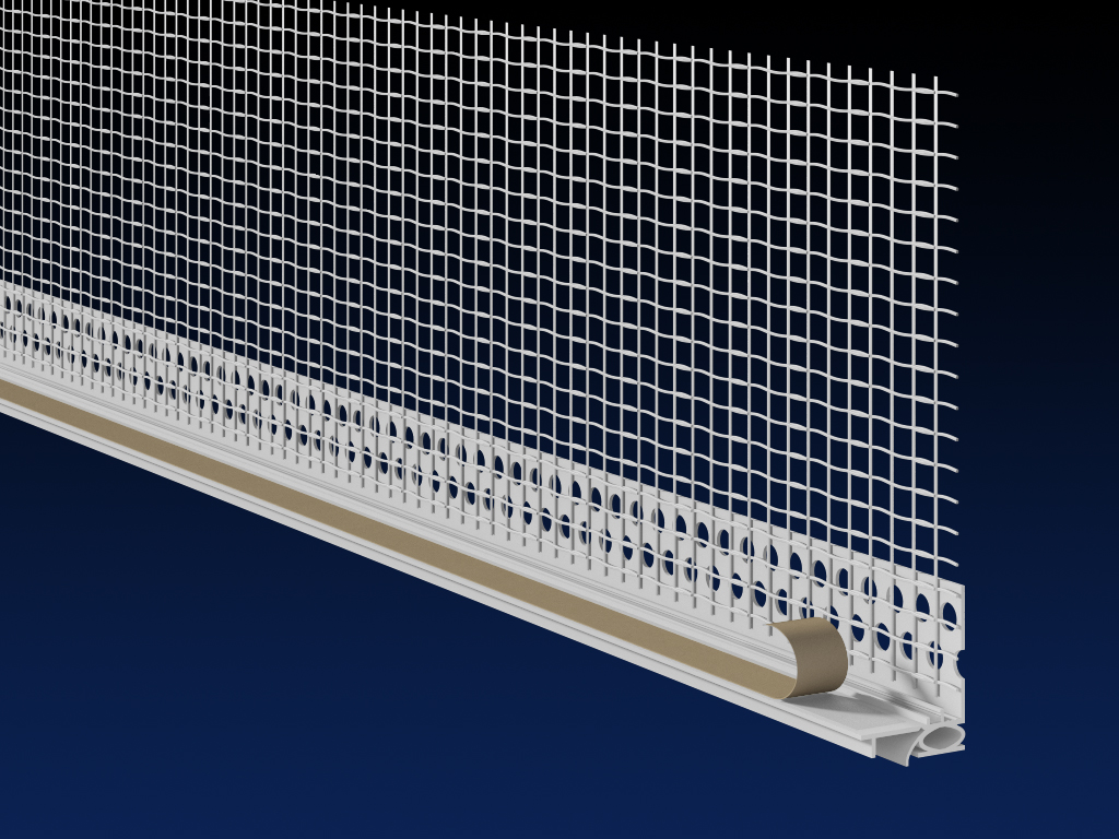 PVC EWI 6mm super thermal reveal bead 100mm mesh